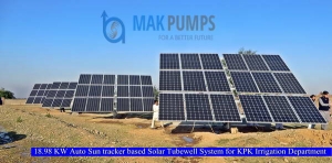 18.98 KW Auto Sun Tracker based Solar Tubewell System for KPK Irrigation Department