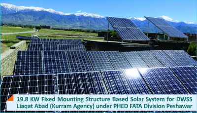 19.8 KW Fixed Mounting Structure Solar System for DWSS Kurram Agency