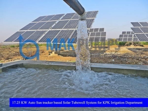 17.25 KW Auto Sun Tracker based Solar Tubewell System for Irrigation Department KPK