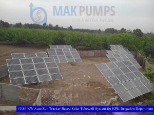 15.86 KW Auto Sun Tracker based Solar Tubewell System for KPK Irrigation Department